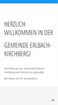 Mobile Screenshot of erlbach-kirchberg.info